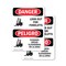 Signmission Look Out For Forklifts Bilingual, 5 in W x Rectangle, Vinyl Decal OS-2PACK-DS-D-57-VS-1440 - alternate 1
